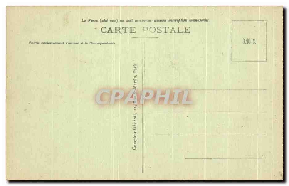 SOUAIN - Old Church of Souain — Plomion Edition, Paper Mill, Suippes, No. 372 — Back