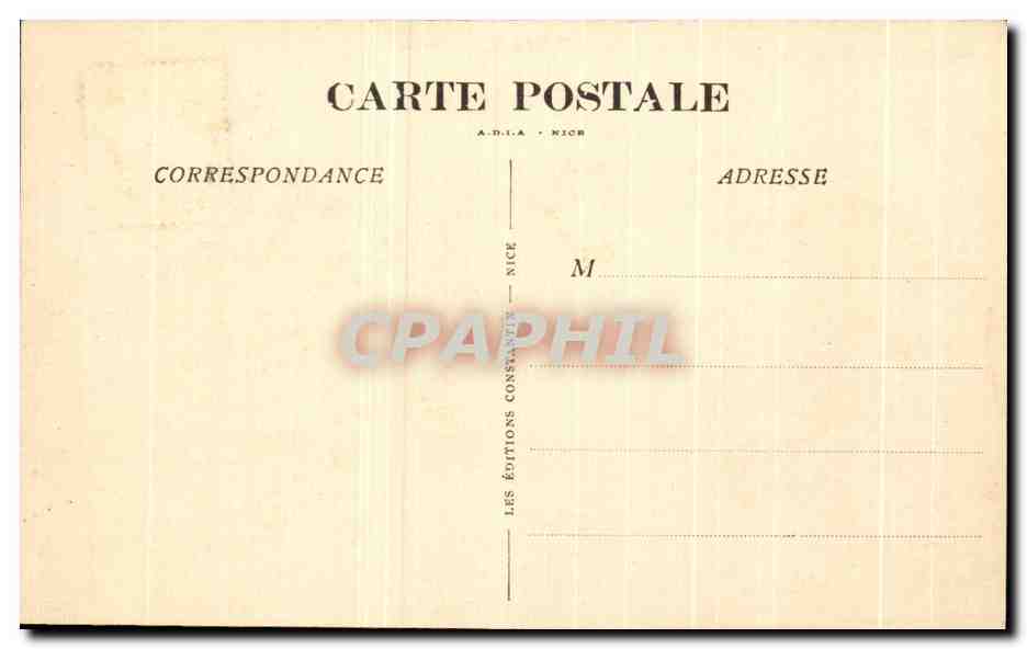 CPA Villefranche Sur Mer Bateau — Rückseite