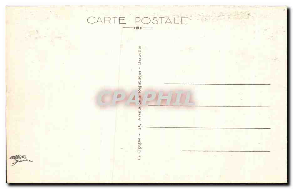 CPA Deauville La Plage Fleurie L'Hyppodrome Le Pesage Hippisme — Verso