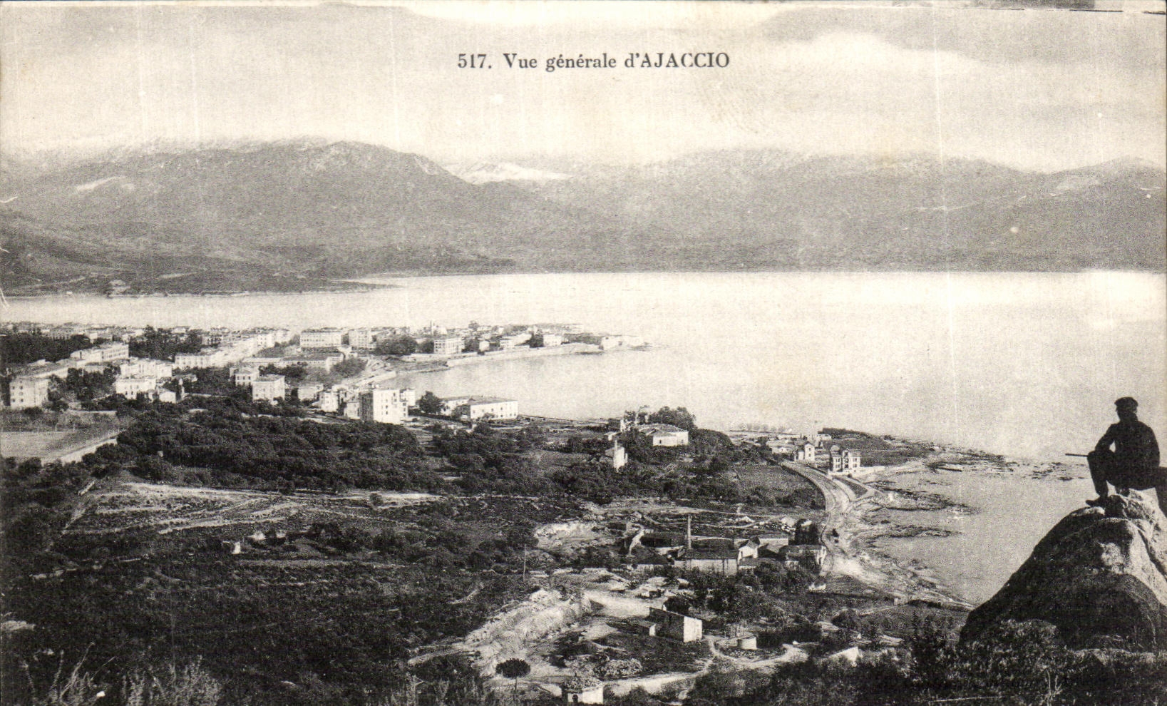 CPA Vue Generale d'Ajaccio Corse Corsica