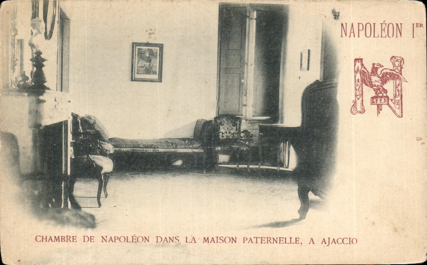 CPA Chambre De Napoleon Dans La Maison Paternelle Paternelle A Ajaccio Corse Corsica