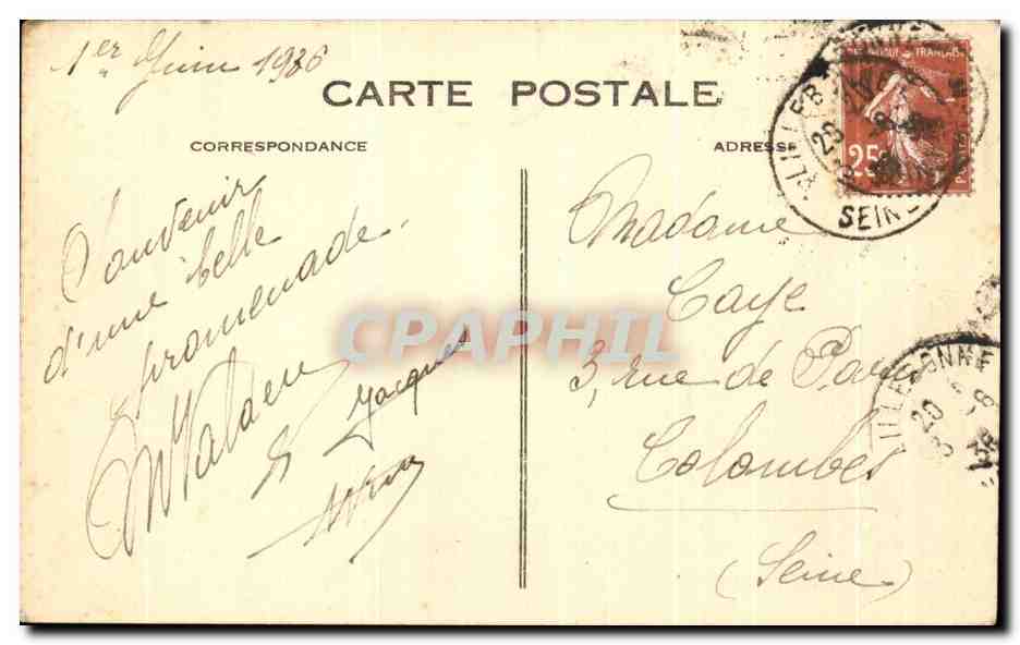 CPA La Normandie Le Havre Le Boulevard Albert 1er et le Casino — Rückseite