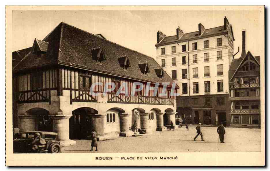 CPA Rouen Place Du Vieux Marche