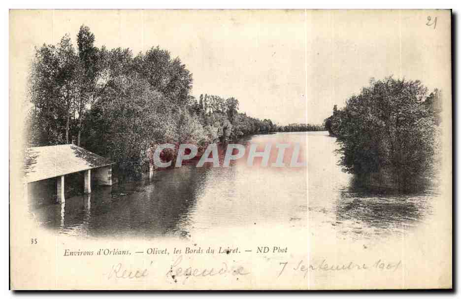 CPA Environs d'Orleans Olivet Les Bords du Loiret