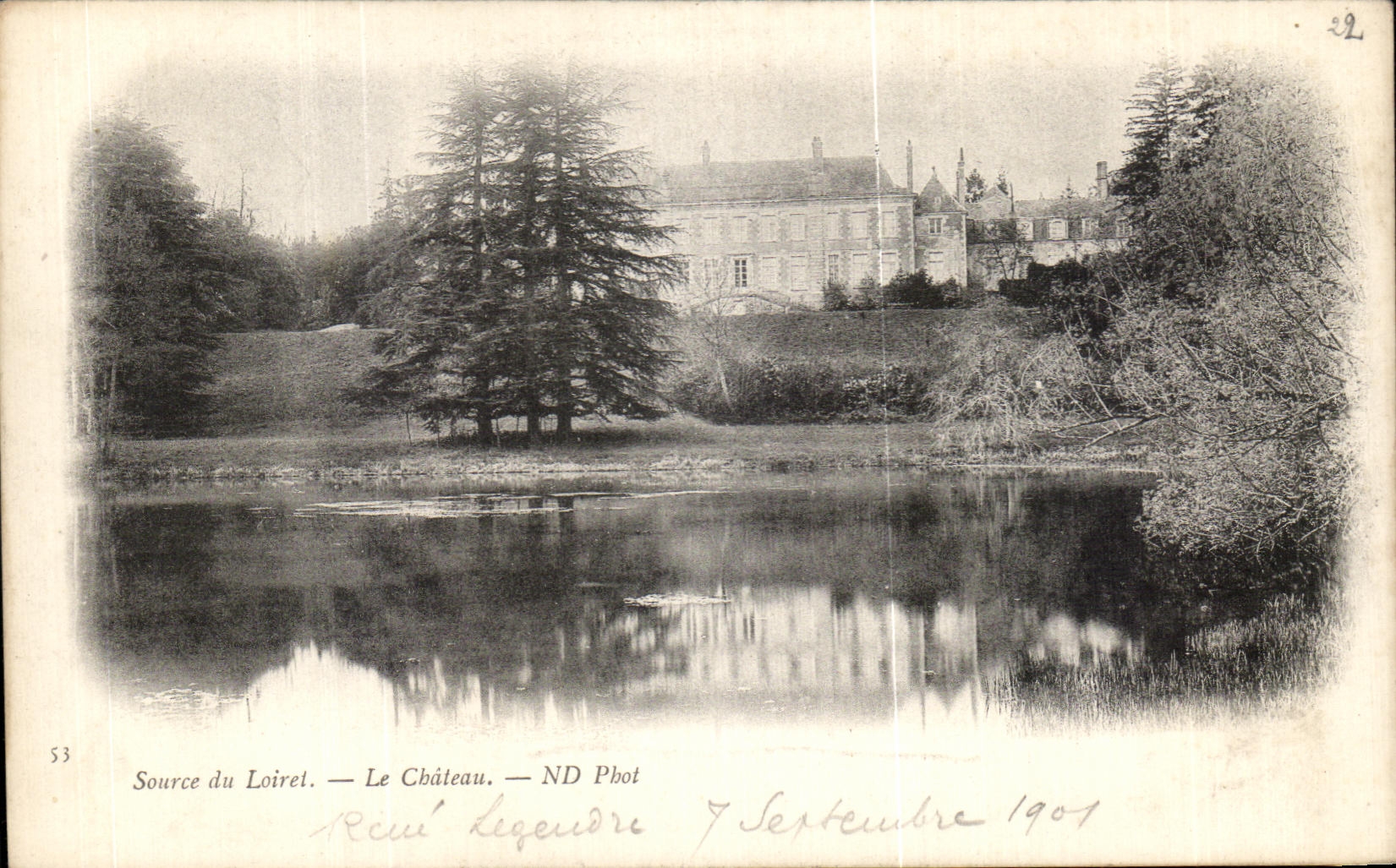 CPA Source du Loiret Le Chateau 