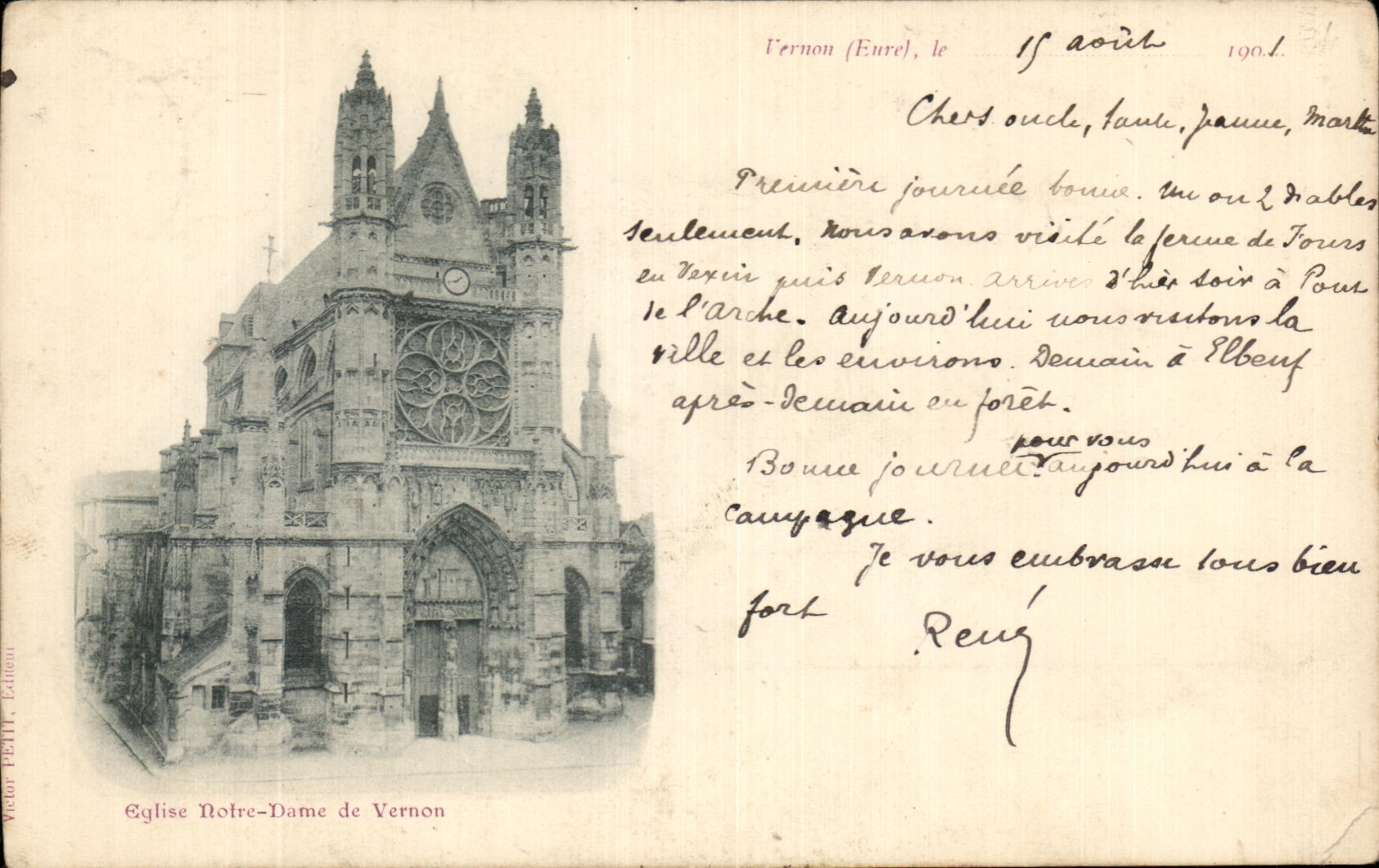 CPA Vernon Eglise Notre Dame de Vernon