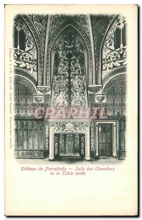 Château de Pierrefonds — Salle des Chevaliers de la Table ronde — Éditeur P. S. A. B. — N° 399