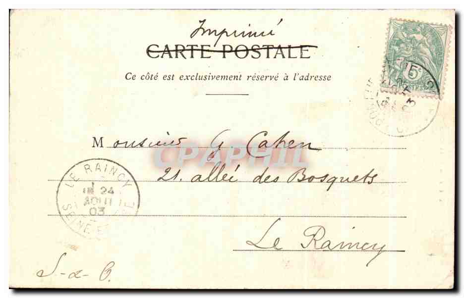 Ancien Manoir des Évêques de Lisieux à Canapville — Cliché Orange, libraire-éditeur, Pont-l'Évêque — Rückseite