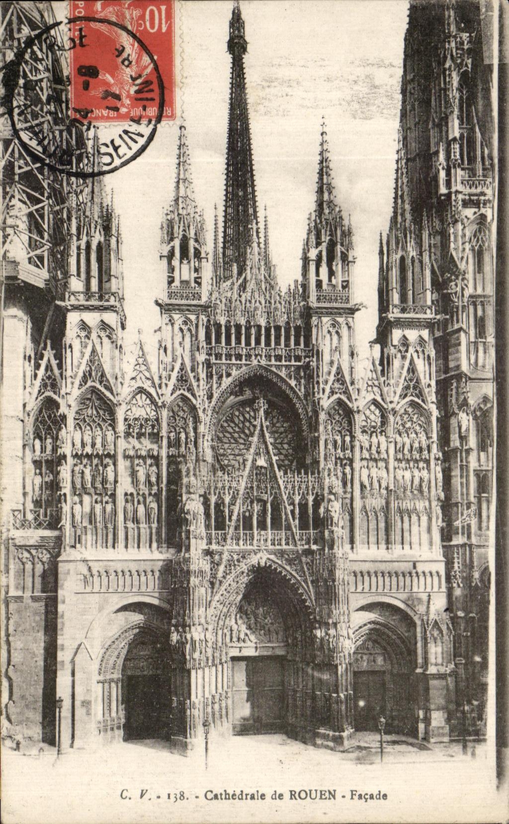 CPA Cathedrale de Rouen Facade