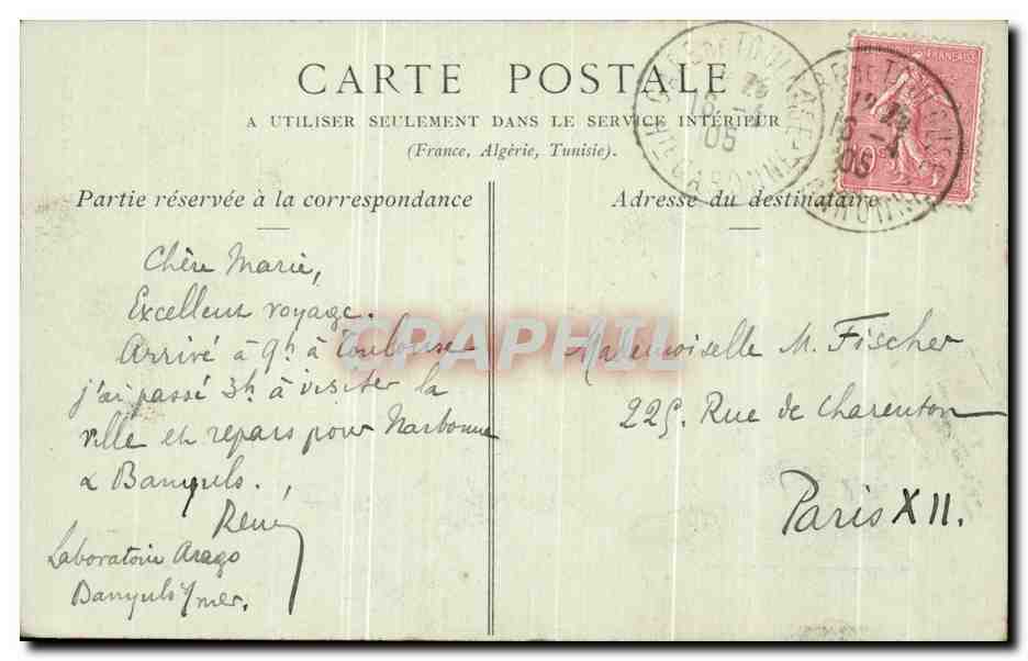 CPA Toulouse Hotel de Felzin La Facade — Verso