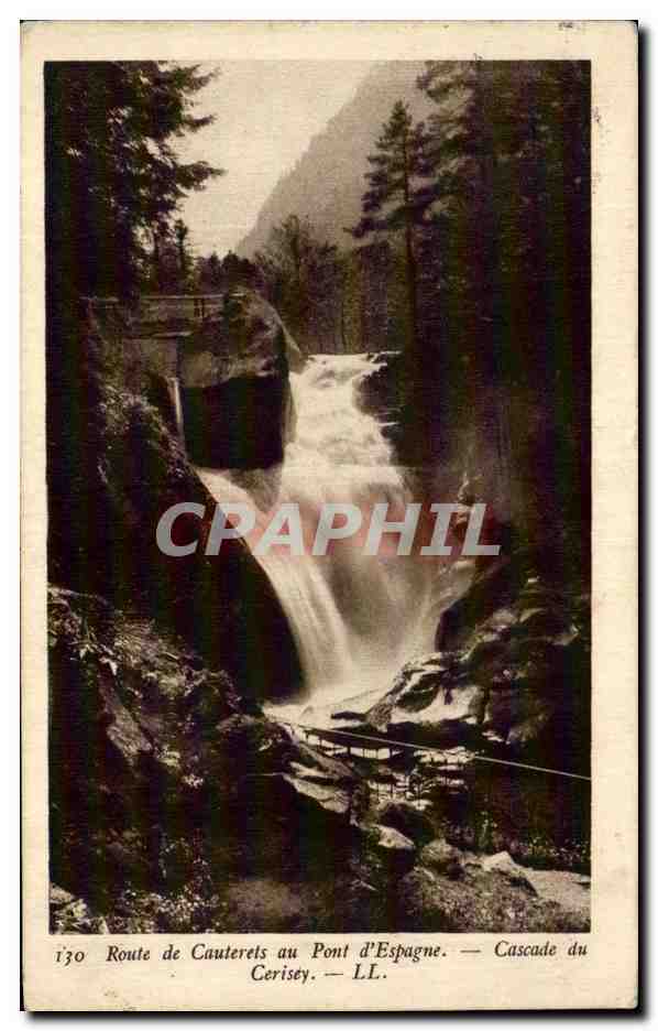 Route de Cauterets au Pont d'Espagne — Cascade du Cerisey — LL. — N° 170