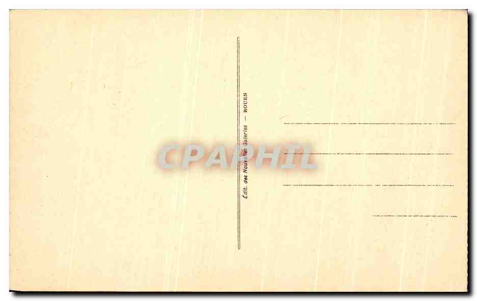 CPA Rouen Vieilles maisons Rue Saint Romain — Verso