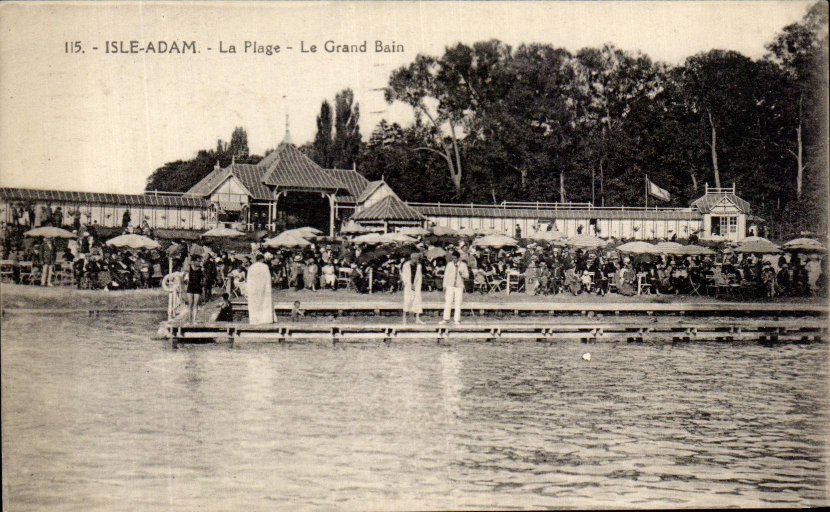 CPA Isle Adam La Plage Le Grand Bain