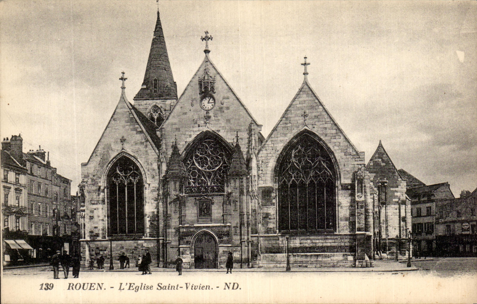 CPA Rouen L'Eglise Saint Vivien