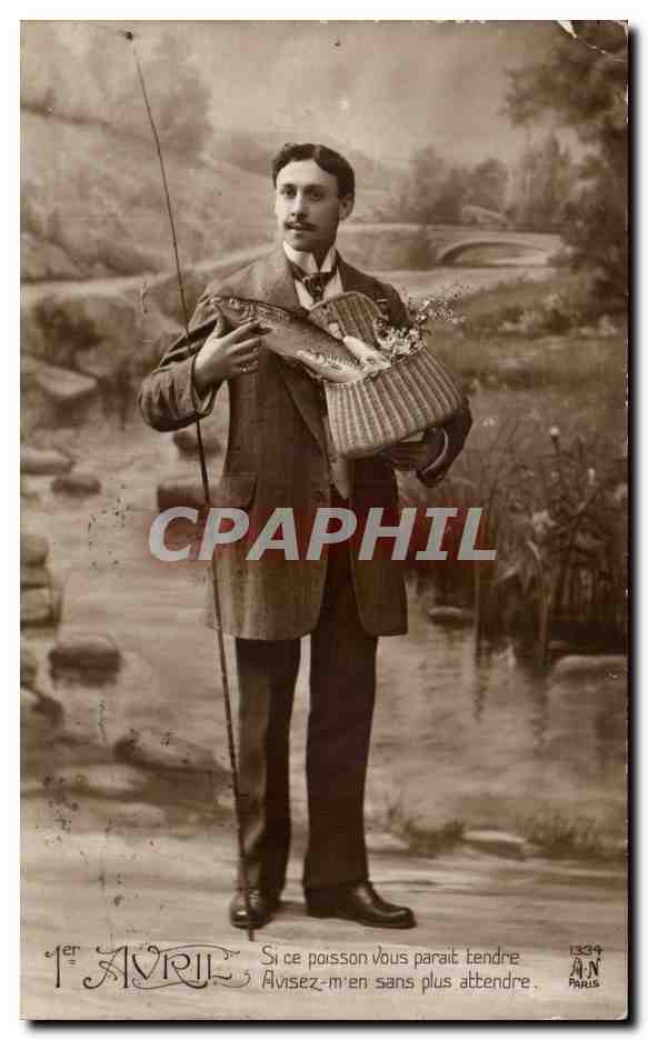 CPA Fantaisie 1er avril Homme 