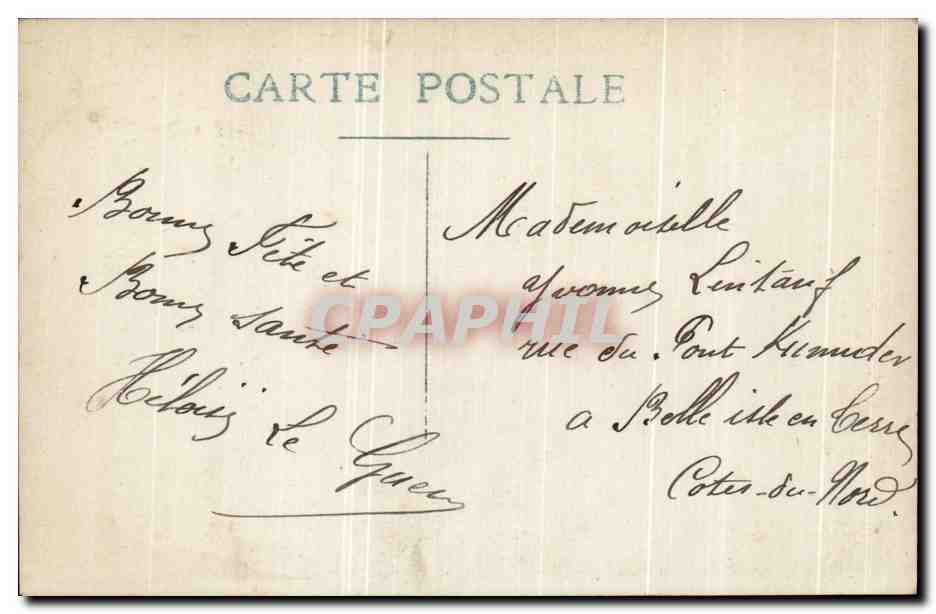 CPA Fantaisie Enfant — Rückseite