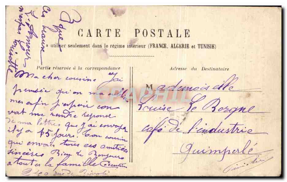 CPA Fantaisie Enfants — Rückseite