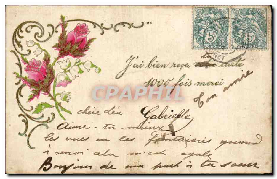 CPA Fantaisie Fleurs