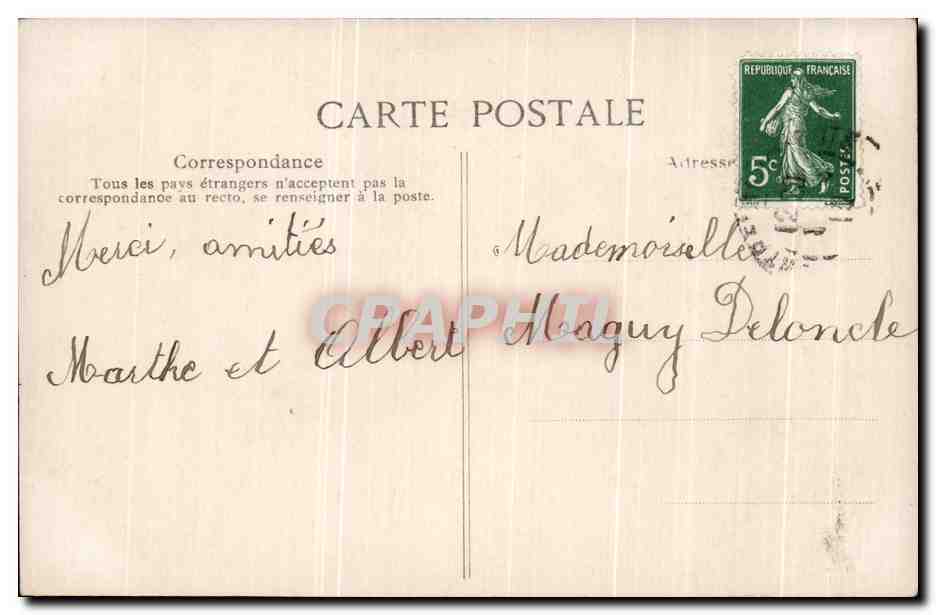 CPA Fantaisie Enfants Poissons — Rückseite