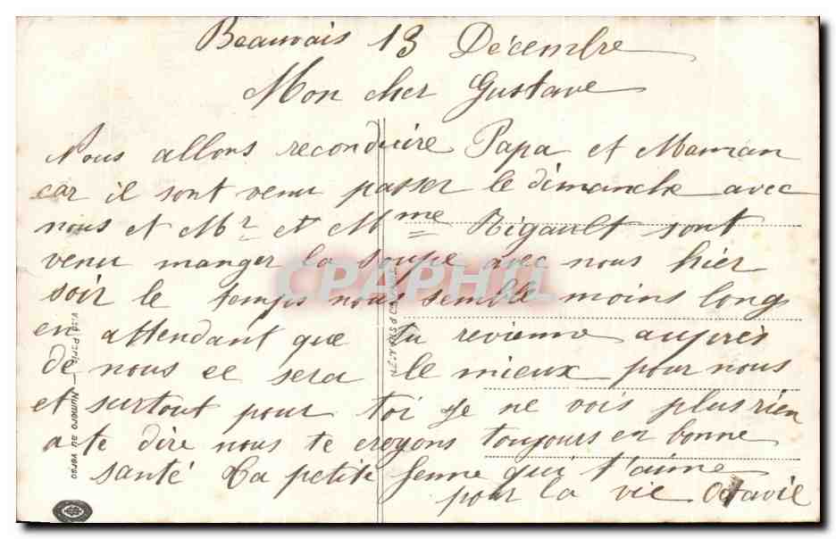 CPA Fantaisie Enfant  — Rückseite