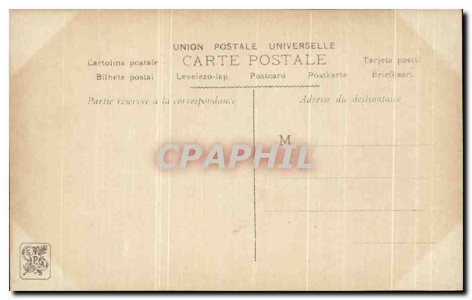 CPA Fantaisie salon 1903 Etcheverry Vertige Femme  — Rückseite