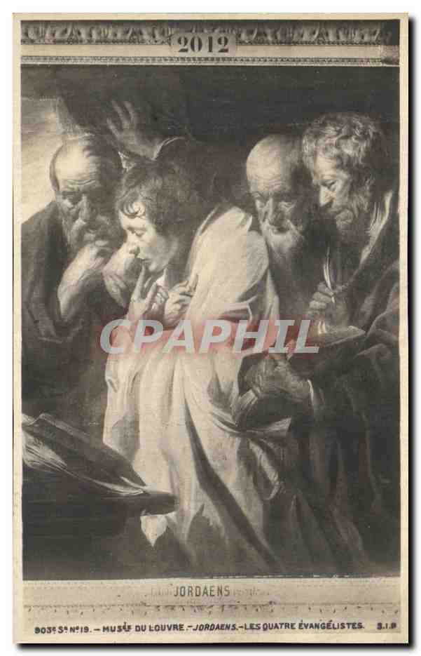 CPA Musee Du Louvre Jordaens Les Quatre Evangelistes