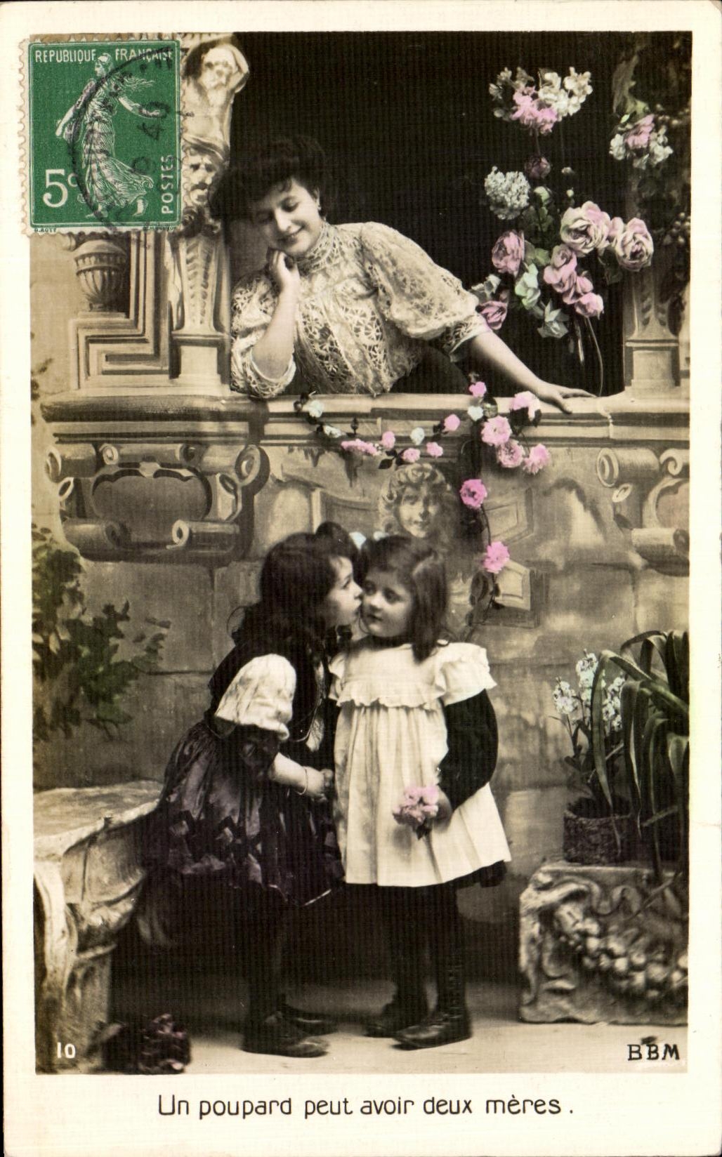 CPA Fantaisie Femme et enfants