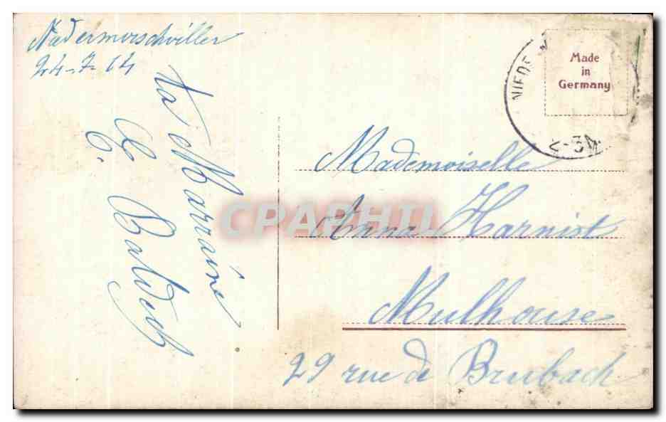 CPA Fantaisie Enfant Garcon  — Rückseite