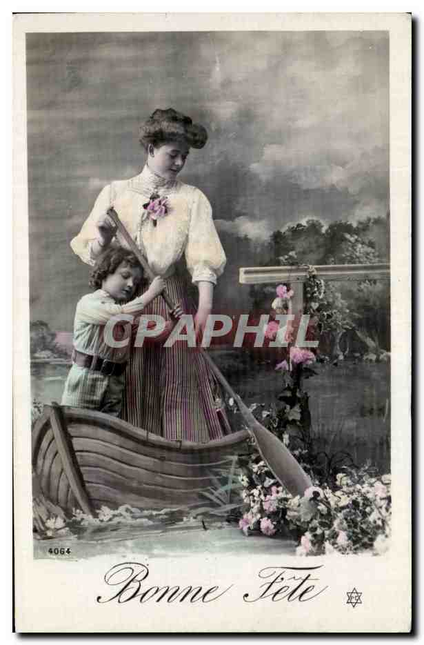 CPA Fantaisie Femme et enfant