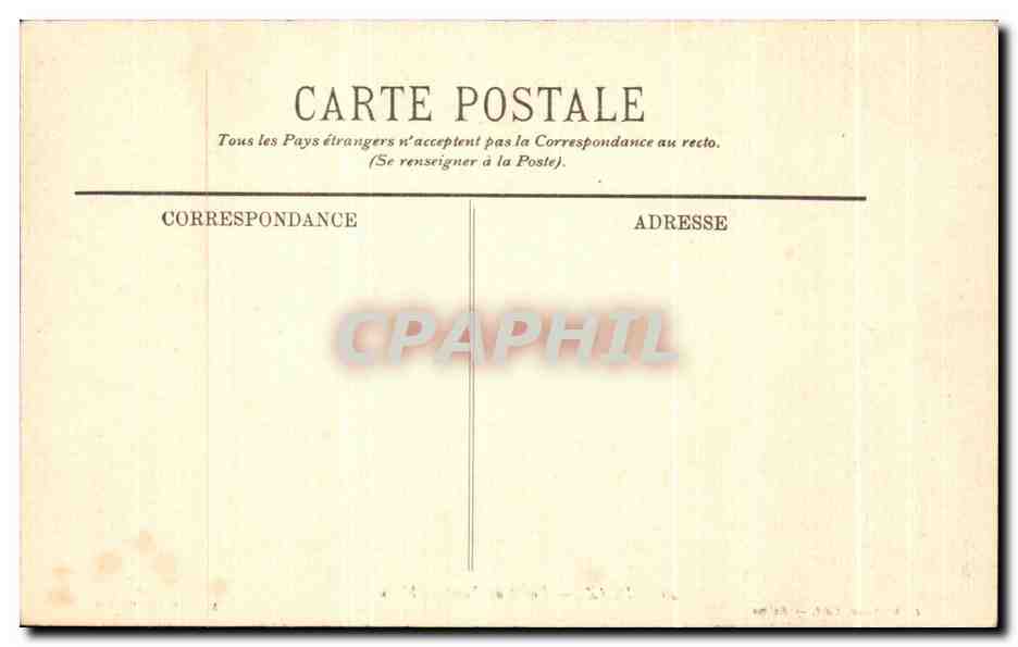 CPA Fantaisie Diaz Foret de Fontainebleau Musee de Reims  — Verso