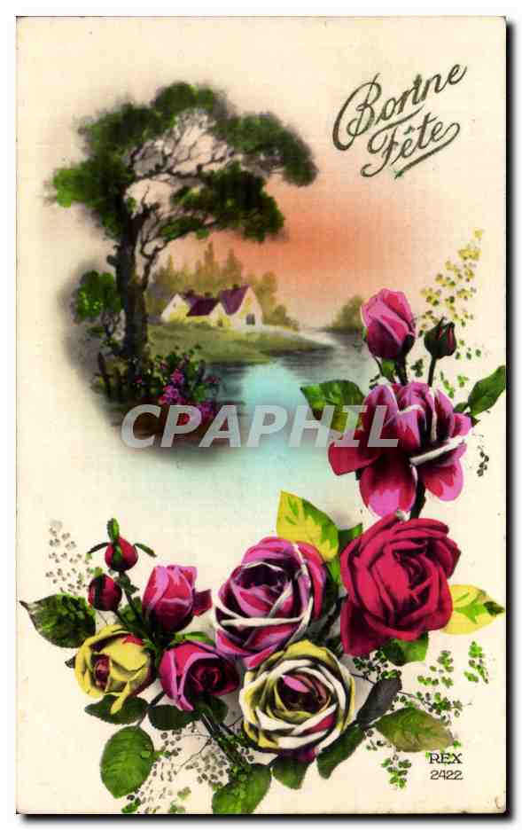 CPA Fantaisie Fleurs
