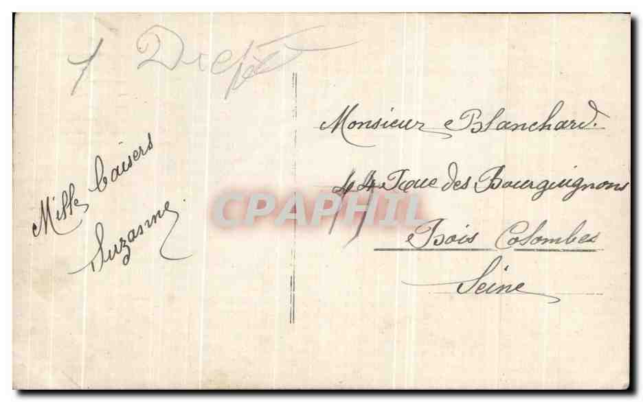 CPA Fantaisie Femme  — Verso