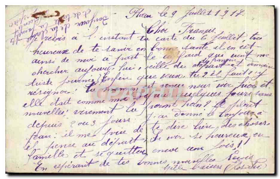 CPA Fantaisie Femme  — Verso