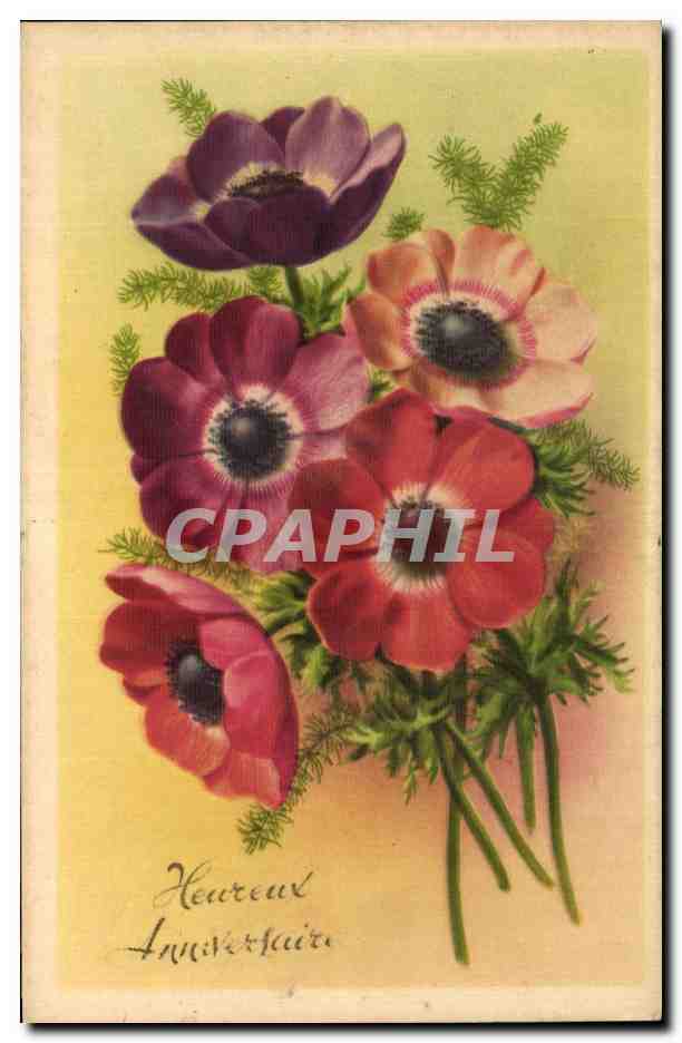 CPA Fantaisie Fleurs