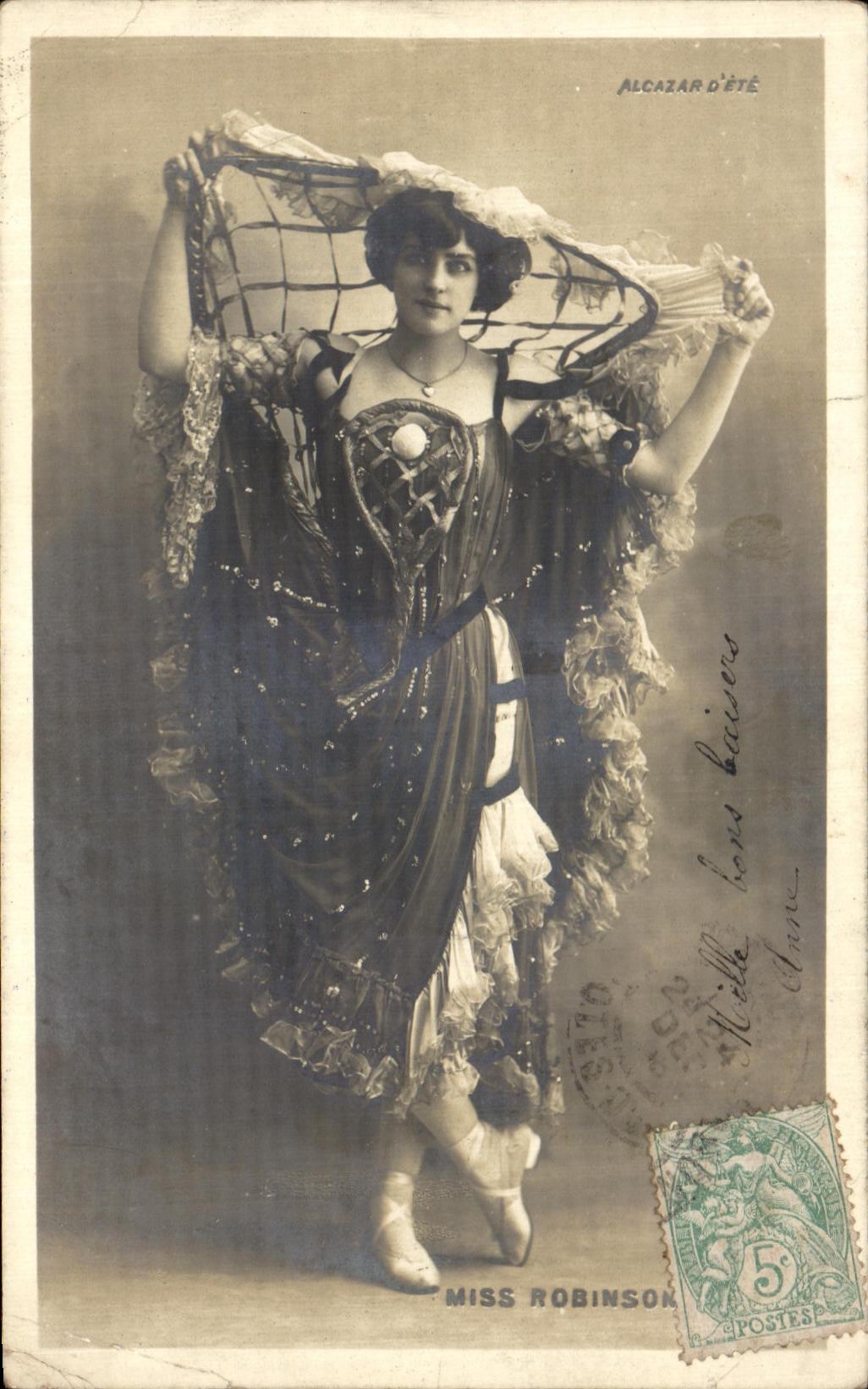 Miss Robinson — danseuse au Alcazar d'été — éditeur inconnu, série non visible