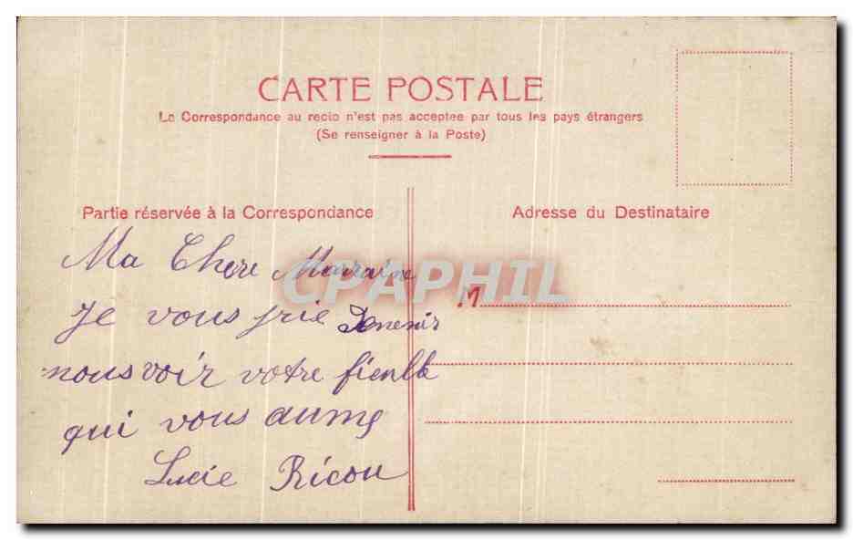 CPA Fantaisie Enfant — Verso