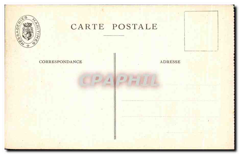 CPA Fantaisie Messageries Maritimes Athos II Milady de Winter Jean Lefevre — Verso