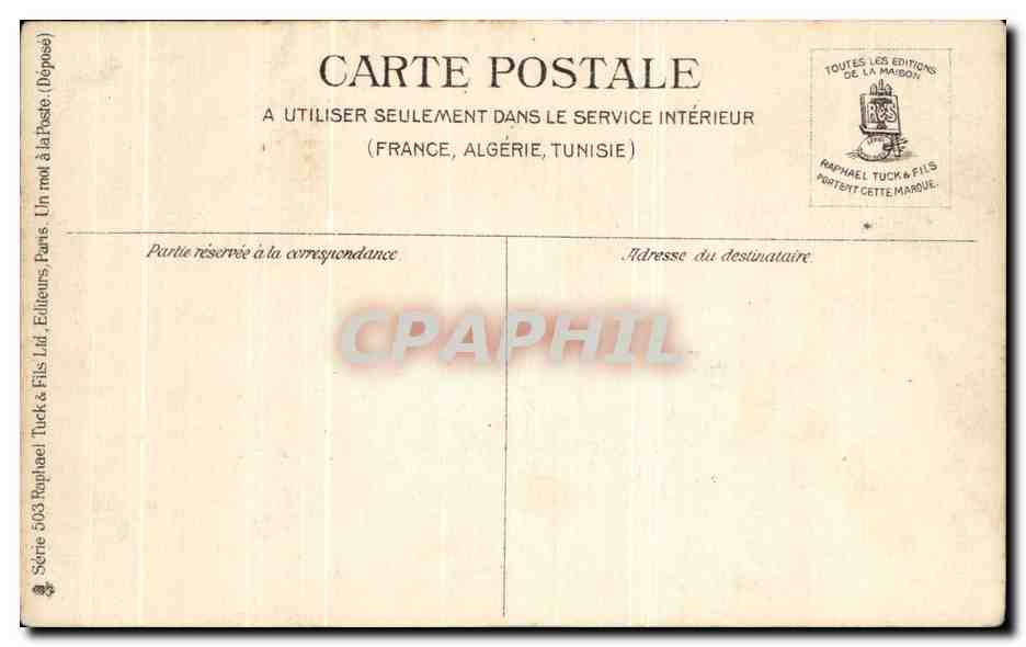 CPA Fantaisie Femmes  — Rückseite