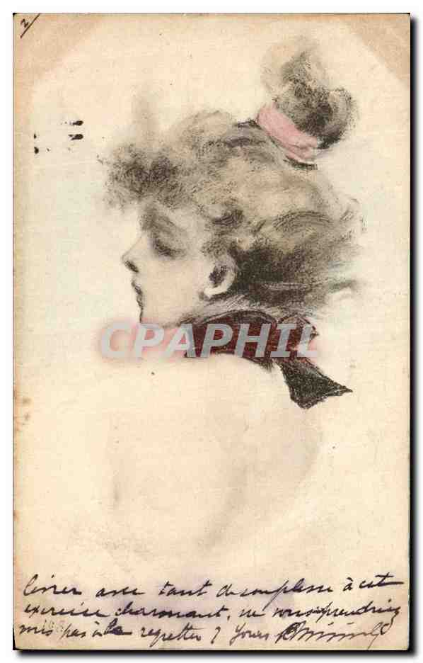 CPA Fantaisie Femme