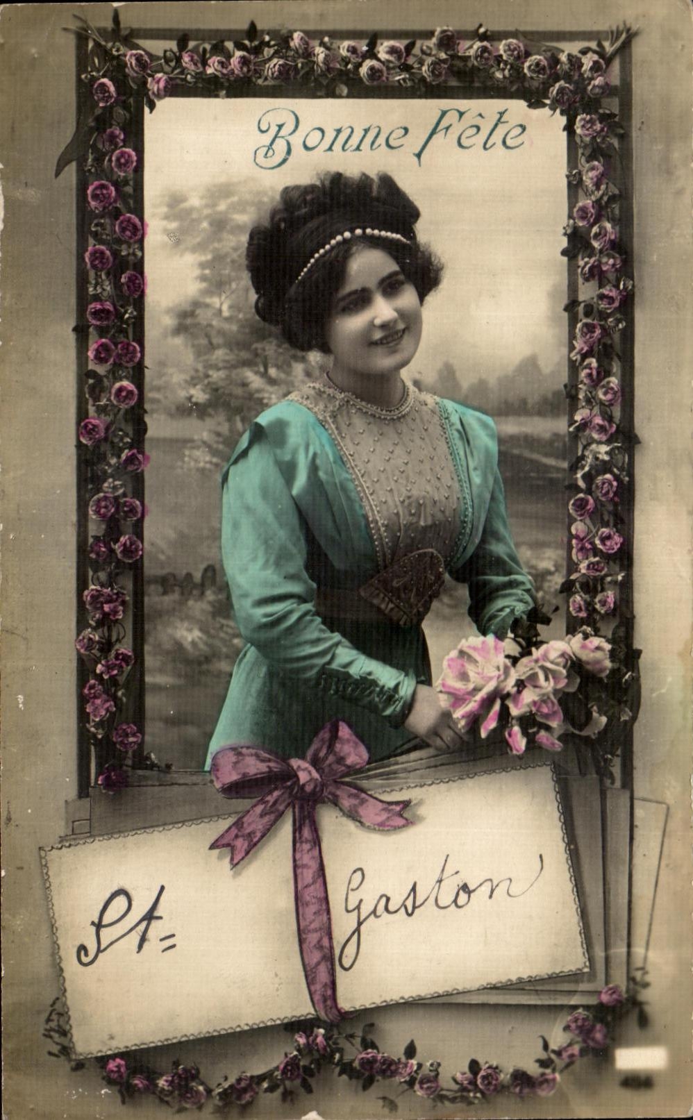CPA Fantaisie Femme Gaston 