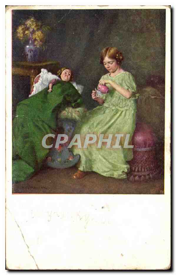 CPA Fantaisie Enfant Poupee