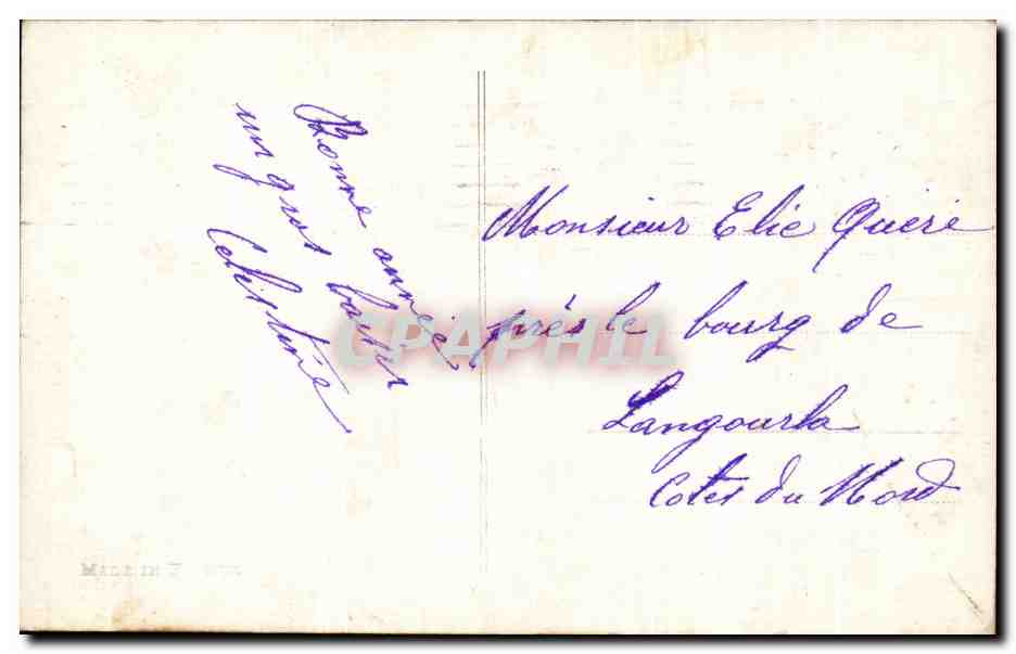 CPA Fantaisie Enfant Fille  — Rückseite