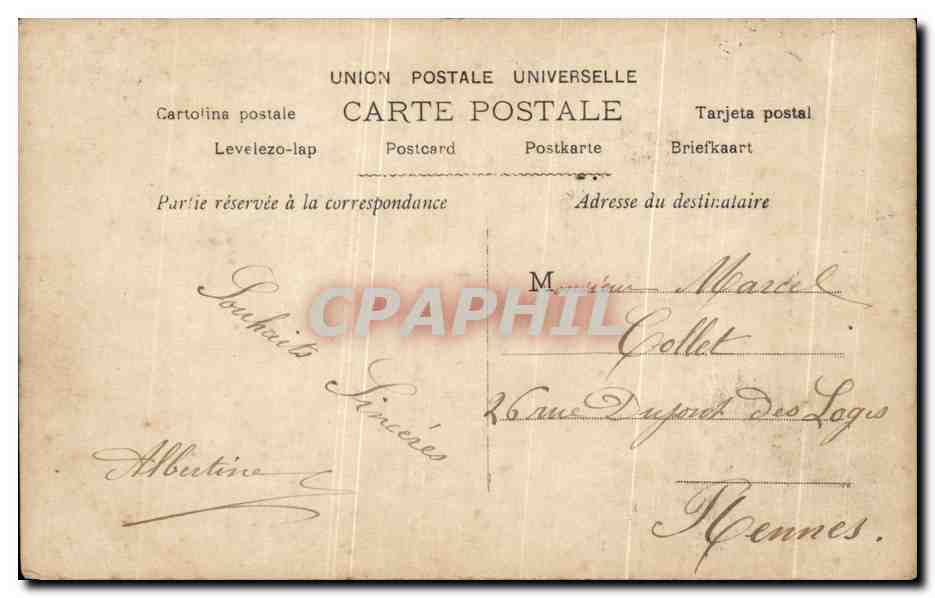 CPA Fantaisie Enfant — Rückseite