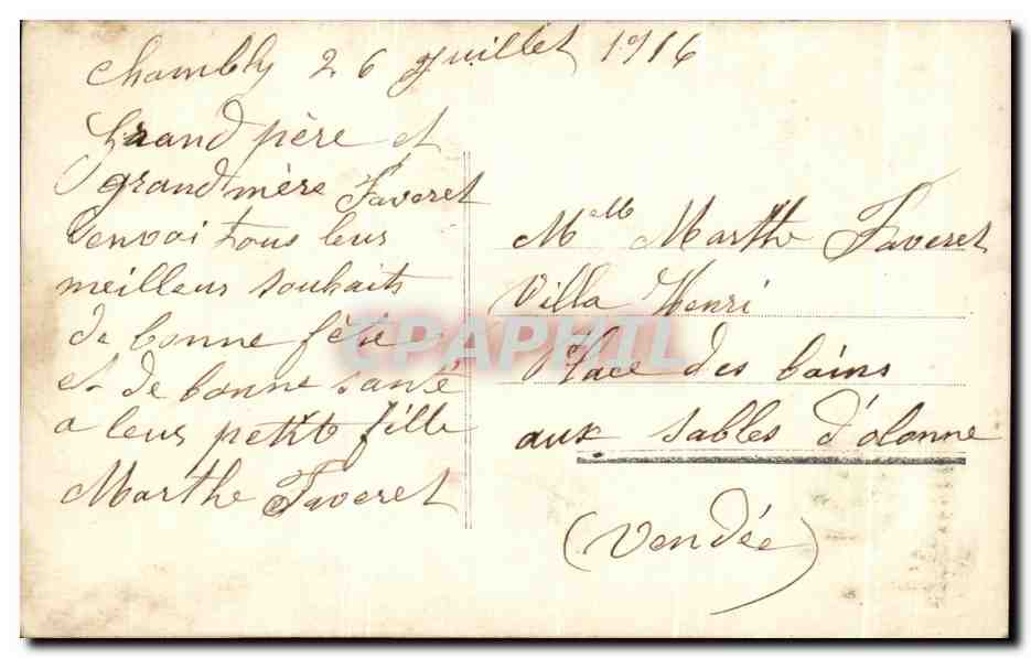 CPA Fantaisie Enfant Bebe  — Verso