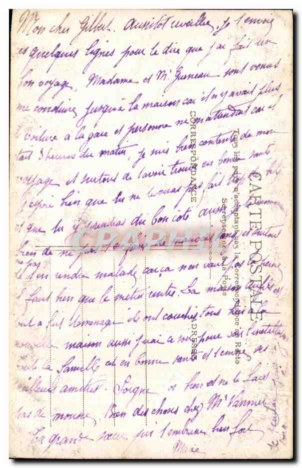 CPA Fantaisie Femme  — Rückseite
