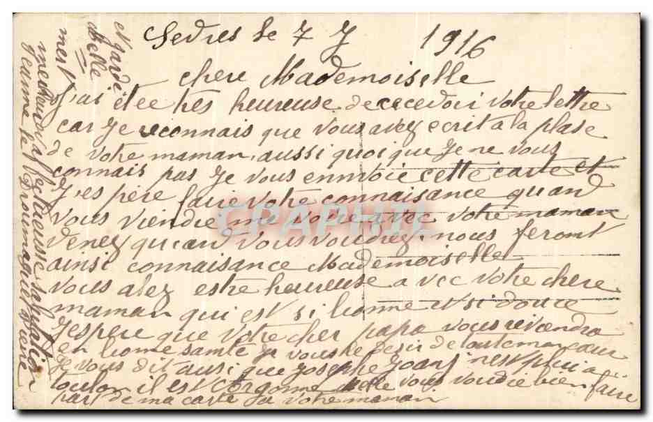 CPA Fantaisie Enfant — Rückseite