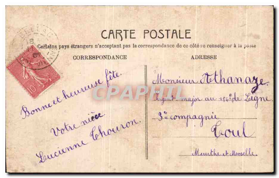 CPA Fantaisie Enfant  — Rückseite