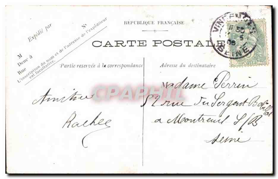 CPA Fantaisie Enfant — Verso