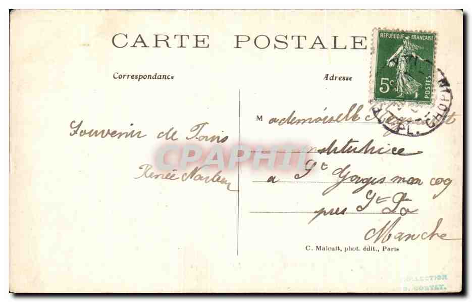 CPA Musee du Luxembourg Breton La Benediction des Bles  — Verso