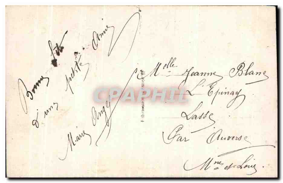 CPA Fantaisie Fleurs Roses — Back